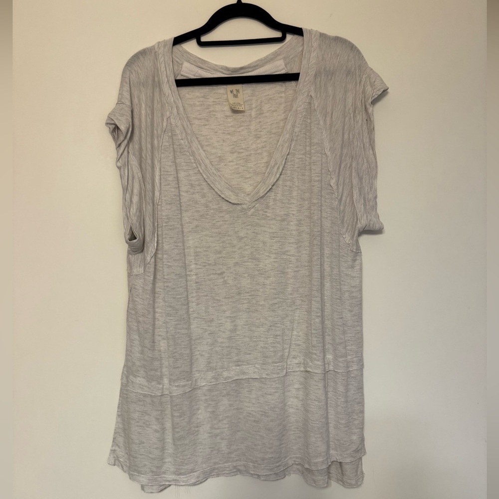 We the Free oversized relaxed V neck tee